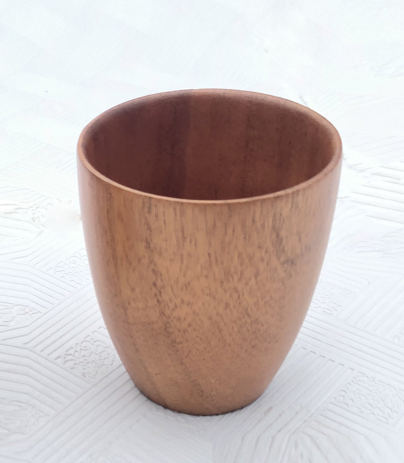 Zavis Green Acacia Wood Glass / Cup Dia: 3.15" x H3.70" Capacity: 8.4 OZ / 250ml  | Dishwasher Safe