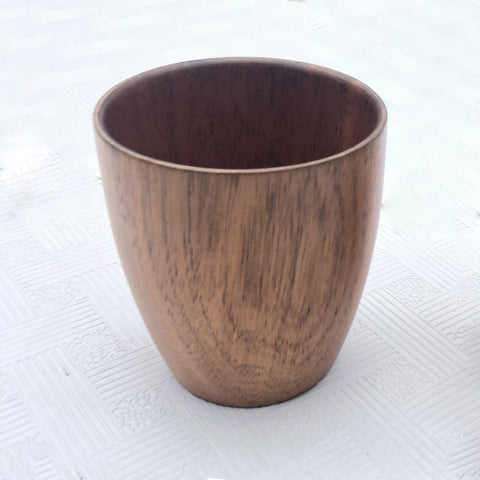 Zavis Green Acacia Wood Glass / Cup Dia: 3.93" x H4.33' Capacity: 20.3 OZ / 600ml | Dishwasher Safe